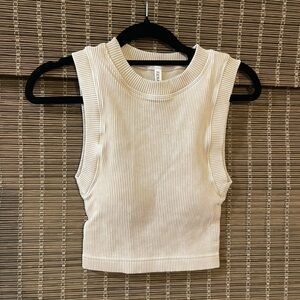 New!!!  Zenana Ribbed Tank Crop Top with padding